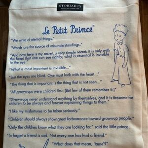 Storiarts Le Petit Prince Infinity Scarf - White and Blue